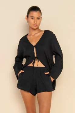 ELCE Swim Holiday Capsule|Bottoms-AIMI SHORT - BLACK