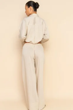ELCE Swim Bottoms-ARIES PANT - OAT STRIPE