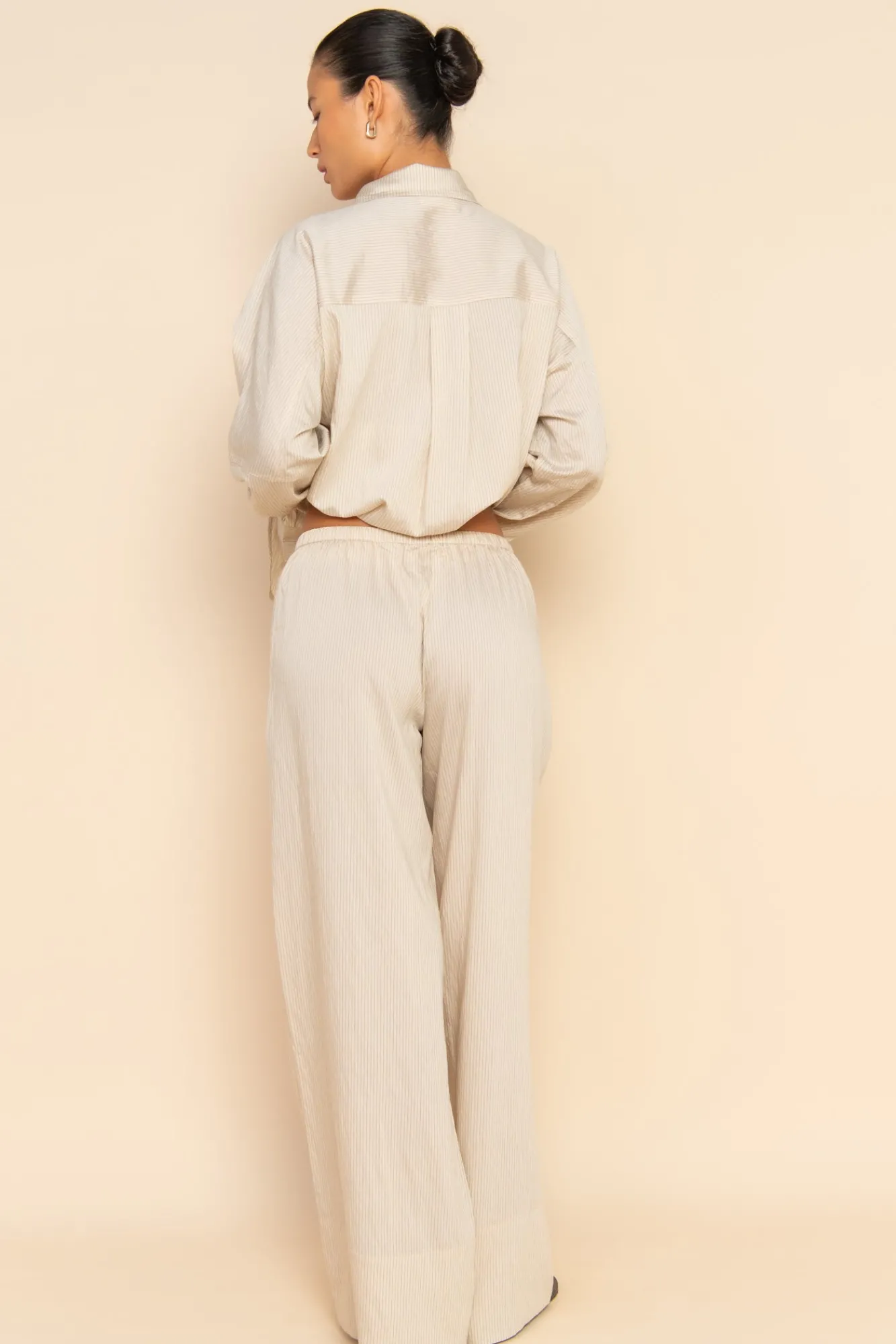 ELCE Swim Bottoms-ARIES PANT - OAT STRIPE