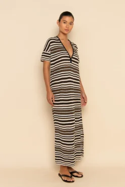ELCE Swim Paradis|Dresses-AURA MAXI DRESS - DESERT STRIPE