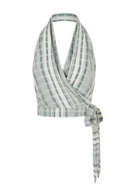 ELCE Swim Holiday Capsule|Tops-EMI HALTER TOP - WASABI