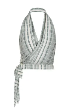 ELCE Swim Holiday Capsule|Tops-EMI HALTER TOP - WASABI