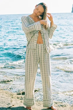 ELCE Swim Holiday Capsule|Tops-EMI SHIRT - WASABI