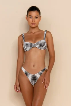 ELCE Swim Swim Tops|Escape-ESCAPE BRACUP TOP - HOUNDSTOOTH