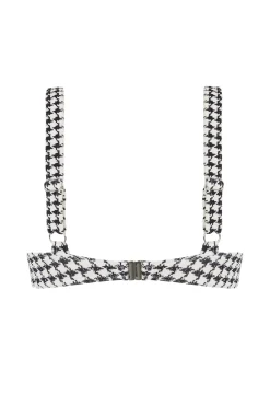 ELCE Swim Swim Tops|Escape-ESCAPE BRACUP TOP - HOUNDSTOOTH