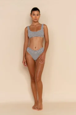 ELCE Swim Escape|Swim Tops-ESCAPE BRALETTE TOP - HOUNDSTOOTH