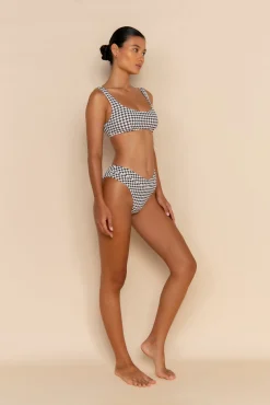 ELCE Swim Escape|Swim Tops-ESCAPE BRALETTE TOP - HOUNDSTOOTH