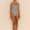 ELCE Swim Escape|One Pieces-ESCAPE UNDERWIRE ONE PIECE - HOUNDSTOOTH