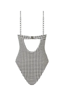 ELCE Swim Escape|One Pieces-ESCAPE UNDERWIRE ONE PIECE - HOUNDSTOOTH