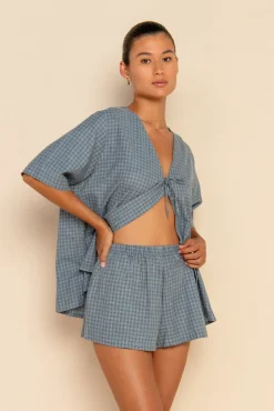 ELCE Swim Bottoms-FARAH SHORT - BLUE CHECK