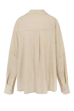 ELCE Swim Tops-IVY SHIRT - OAT STRIPE