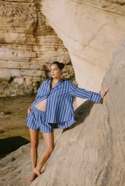 ELCE Swim Oasis|Bottoms-JACQUES BOXER - BLUE STRIPE