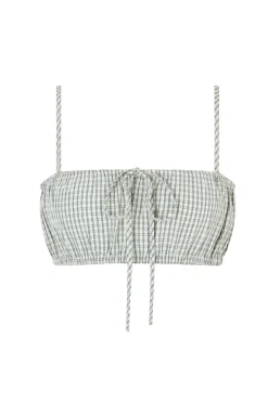 ELCE Swim Tops|Holiday Capsule-JACQUES BRALETTE - INK CHECK
