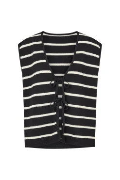 ELCE Swim Selalu|Tops-JONI KNIT TANK - BLACK/WHITE STRIPE