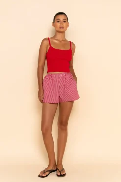 ELCE Swim Selalu|Bottoms-JUDE SHORT - CHERRY STRIPE