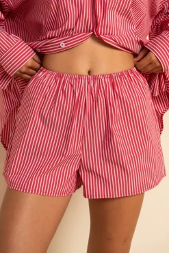ELCE Swim Selalu|Bottoms-JUDE SHORT - CHERRY STRIPE