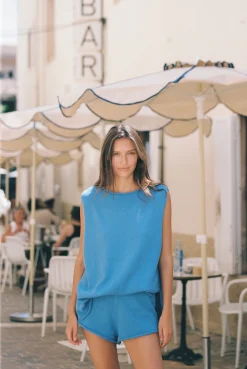 ELCE Swim Paradis|Tops-MANON TOP - BLEUE