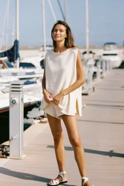 ELCE Swim Paradis|Tops-MANON TOP - CREME