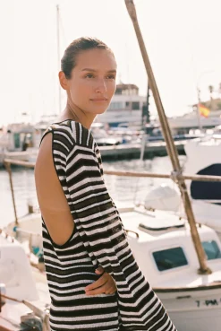 ELCE Swim Dresses-PRE ORDER // AURA MINI DRESS - DESERT STRIPE
