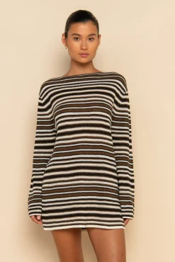 ELCE Swim Dresses-PRE ORDER // AURA MINI DRESS - DESERT STRIPE