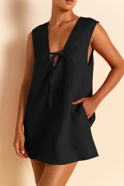 ELCE Swim Dresses-PRE ORDER // LOTTIE MINI DRESS - BLACK