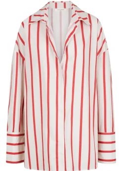 ELCE Swim Tops-PRE ORDER // REVERIE SHIRT - RED / WHITE STRIPE