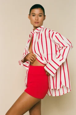 ELCE Swim Bottoms-PRE ORDER // SOL KNIT SHORT-RED