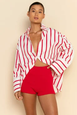 ELCE Swim Bottoms-PRE ORDER // SOL KNIT SHORT-RED