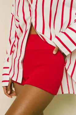 ELCE Swim Bottoms-PRE ORDER // SOL KNIT SHORT-RED