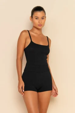 ELCE Swim Tops-PRE ORDER // SOL KNIT TANK - BLACK