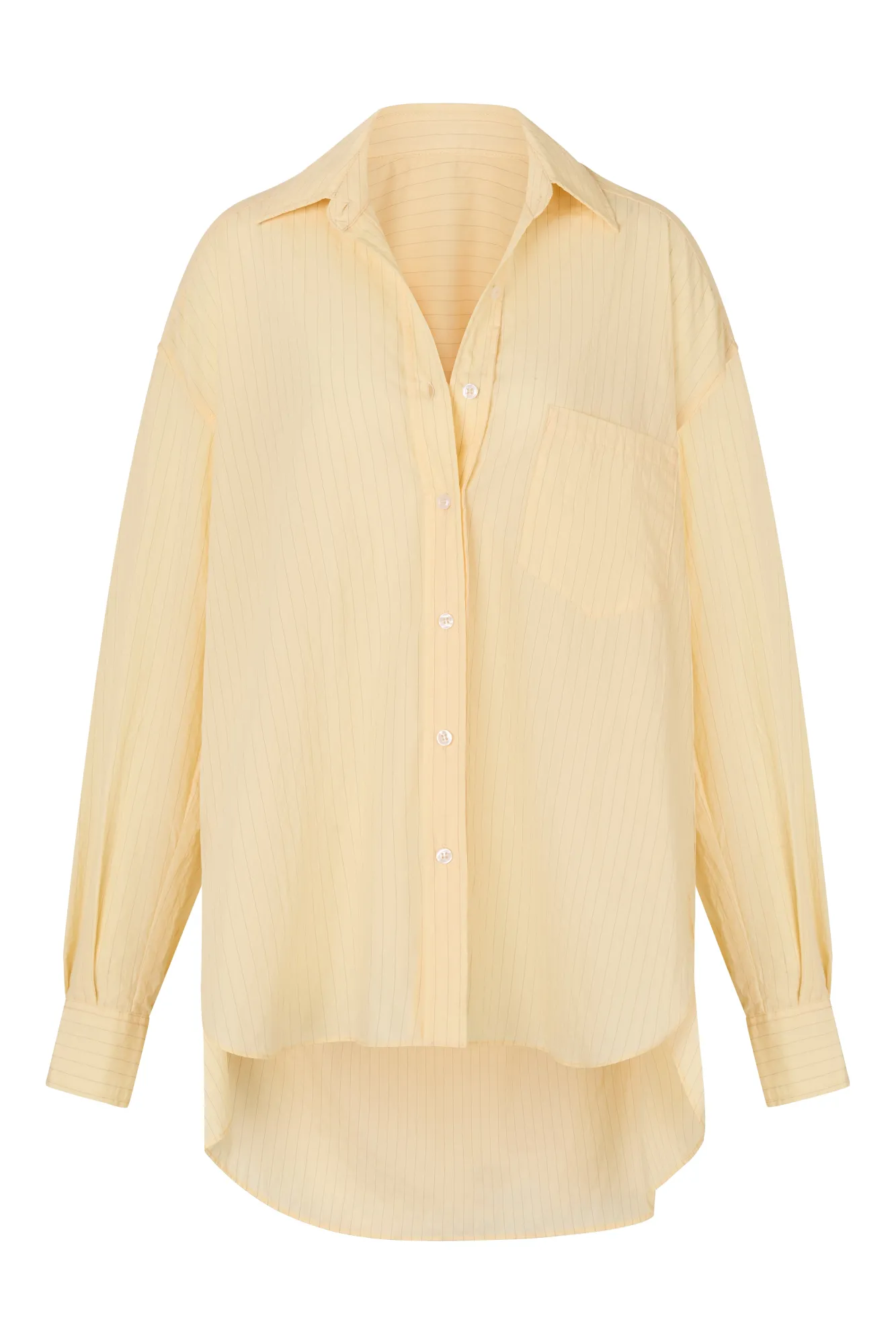 ELCE Swim Selalu|Tops-REMI SHIRT - BUTTER PINSTRIPE