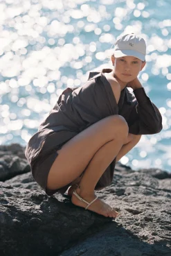 ELCE Swim Selalu|Tops-REMI SHIRT - MOCHA PINSTRIPE