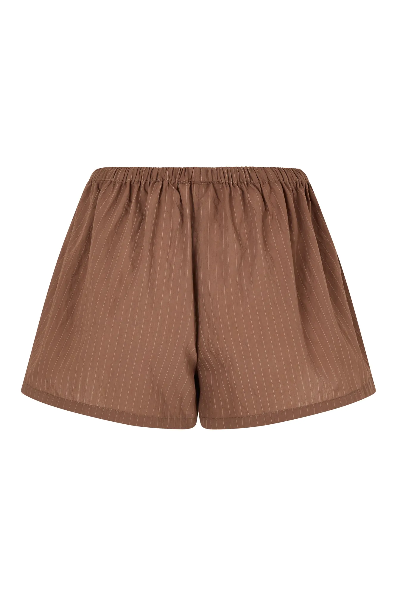 ELCE Swim Selalu|Bottoms-REMI SHORT - MOCHA PINSTRIPE