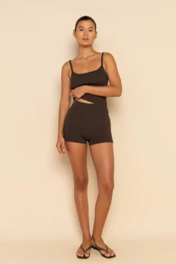 ELCE Swim Bottoms-SOL KNIT SHORT - CACAO