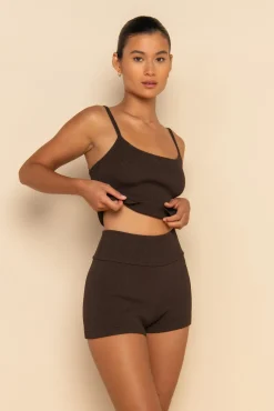 ELCE Swim Bottoms-SOL KNIT SHORT - CACAO