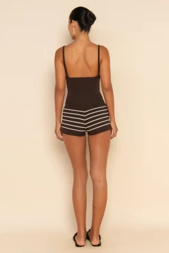 ELCE Swim Bottoms-SOL KNIT SHORT - MILK STRIPE