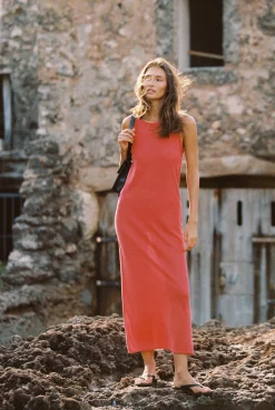 ELCE Swim Paradis|Dresses-SORAYA DRESS - RED